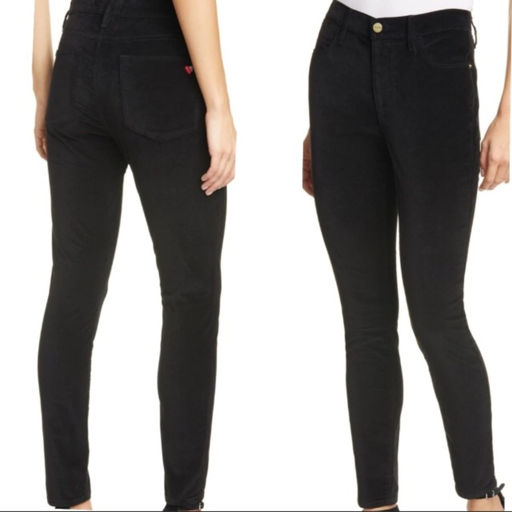 Frame Velveteen Skinny Jeans